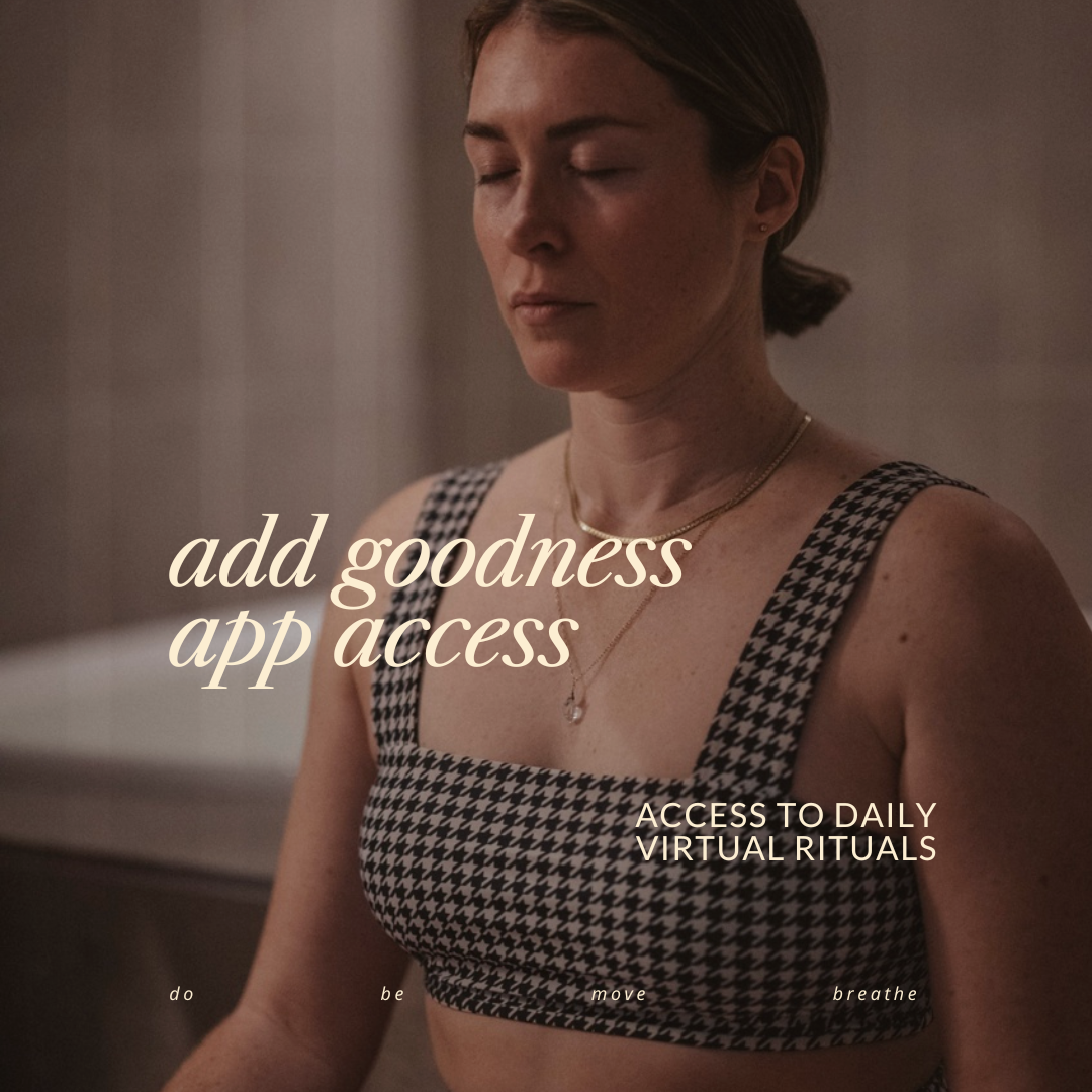 add goodness app access to daily virtual rituals