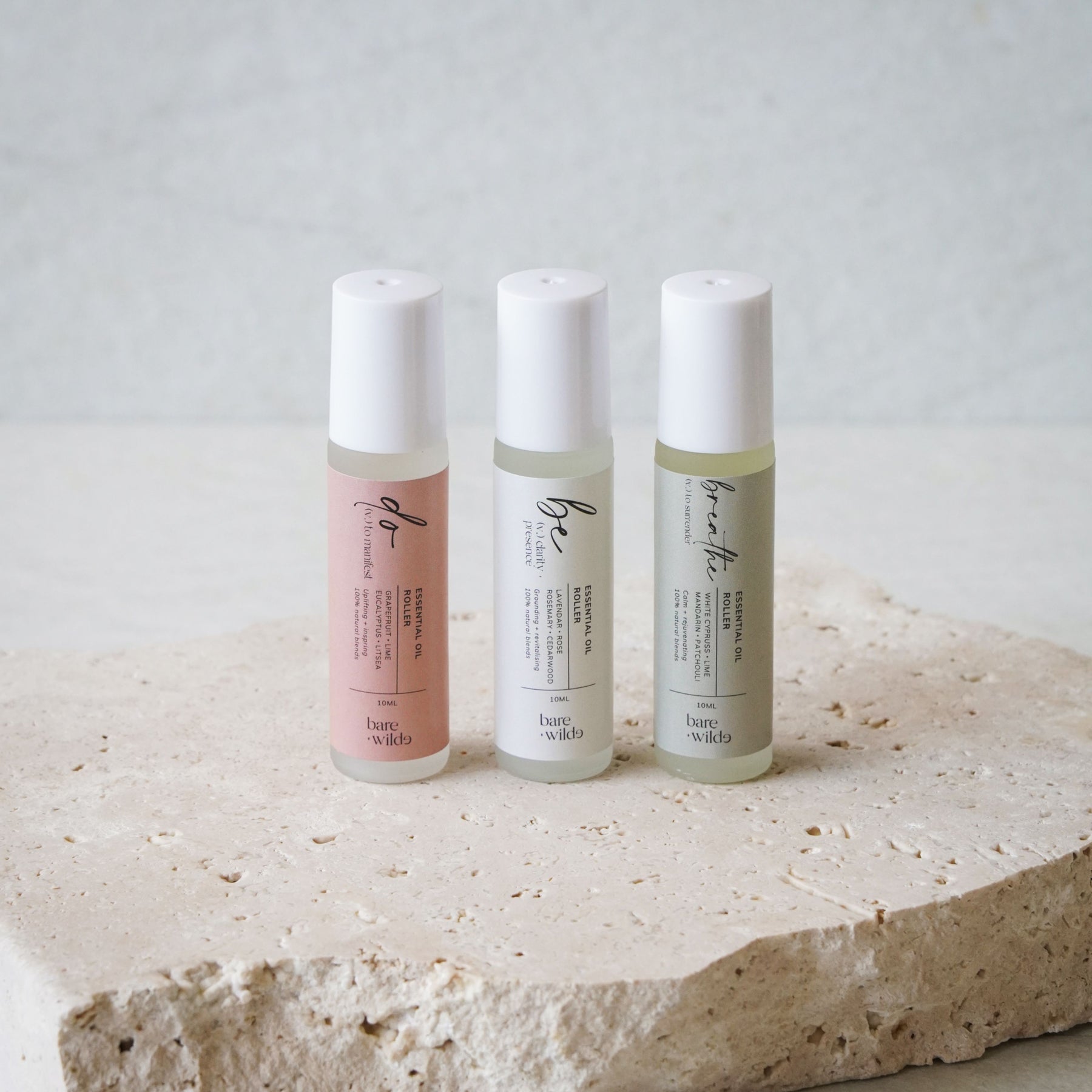 oil roller bundle of the be, do and breathe range made will all natural ingredients and essential oils